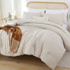 Picture of ROSGONIA Oversized King Comforter Beige, 3pcs(1 Boho Comforter & 2 Pillowcases) Soft Lightweight Oversized King Size Comforter Sets All Season Bedding