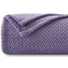 Picture of NEWCOSPLAY Super Soft Throw Blanket Lavender Premium Silky Flannel Fleece Leaves Pattern Lightweight Bed Blanket All Season Use (Lavender, Throw(40"x50"))