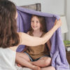 Picture of NEWCOSPLAY Super Soft Throw Blanket Lavender Premium Silky Flannel Fleece Leaves Pattern Lightweight Bed Blanket All Season Use (Lavender, Throw(40"x50"))