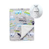 Picture of CREVENT Minky Baby Blanket for Girls Boys, Soft Plush Receiving Blanket for Newborns - 30x40 Inches (Vehicle)