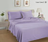 Picture of LANE LINEN 100% Organic Cotton Sheets Set, 3Pc Bed Sheets Twin Size, Classic Percale Weave, Breathable Twin Cotton Sheet Set, 15" Twin Deep Pocket Sheet Sets, Oeko-Tex Sheets - Orchid Petal