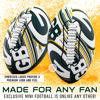 Picture of Franklin Sports NFL Green Bay Packers Football - Youth Mini Football - 8.5" Junior Size Ball - SPACELACE Easy Grip Texture- Perfect for Kids