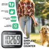 Picture of NESKLA 3D Pedometer for Walking, Simple Step Counter with Large Digital Display, Step Tracker with Removable Clip Lanyard, Accurately Track Steps for Men Women Kids Adults Seniors