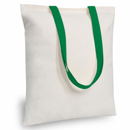 Picture of TOPDesign 6-Pack Economical 16"x15" Cotton Tote Bag, Lightweight Medium Reusable Grocery Shopping Cloth Bags, Suitable for DIY, Advertising, Promotion, Gift, Activity