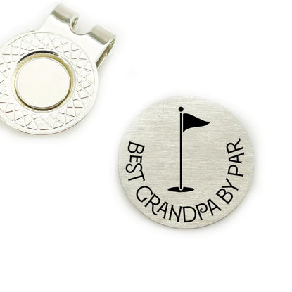 Picture of Best Grandpa By Par Golf Ball Marker Gift Idea For Grandpa Birthday Fathers Day Gift Idea Best Grandpa By Par Gift Idea Grandpa FBA-PAR-GOLF (|Grandpa|)