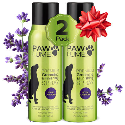 Picture of PAWFUME Premium Grooming Spray Dog Spray Deodorizer Perfume For Dogs - Dog Cologne Spray Long Lasting Dog Sprays - Dog Perfume Spray Long Lasting After Bath- Dog deodorizing Spray (Lavender, 2-Pack)