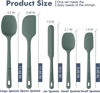 Picture of ChefAide 5 Pieces Silicone Spatula Set, Food Grade Rubber Spatula, Upgrade Strong Handle with Ergonomic Grip, Heat Resistant Up to 600°F for Nonstick Cookware, Cooking