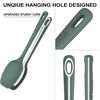 Picture of ChefAide 5 Pieces Silicone Spatula Set, Food Grade Rubber Spatula, Upgrade Strong Handle with Ergonomic Grip, Heat Resistant Up to 600°F for Nonstick Cookware, Cooking