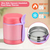 Picture of Pawtong 10oz Insulated Food Jar, Thermo for Hot Food Lunch Container, Stainless Steel Lunch Box for Kids with Spoon (Pink)