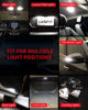 Picture of LASFIT 194 LED Bulb 6000K White, T10 168 2825 W5W LED Replacement Light Bulbs, For Dome Map Light, Door Light, Courtesy Light, License Plate Light, Trunk Light, Super Bright (Pack of 10)