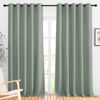 Picture of NICETOWN Sage Green 102 inch Curtains, Grommet Thermal Insulated Window Treatments Room Darkening Drape Room Divider for Living Room/Bedroom, W66 x L102, 2 Panels