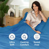 Picture of Extra Deep Queen Fitted Sheet - Hotel Luxury Single Fitted Sheet Only - Easily Fits 18 inch to 24 inch Mattress - Soft, Wrinkle Free, Breathable and Comfy - Extra Deep Pockets Royal Blue Fitted Sheet