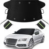 Picture of Sompaty Car Windshield Cover for Ice and Snow, Windshield Snow Cover, Performance Brake Kits with Side Mirrors Cover for Snow, Ice, UV Fits Most Cars, Trucks, Vans, SUVs, Black