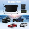 Picture of Sompaty Car Windshield Cover for Ice and Snow, Windshield Snow Cover, Performance Brake Kits with Side Mirrors Cover for Snow, Ice, UV Fits Most Cars, Trucks, Vans, SUVs, Black