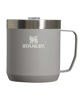 Picture of Stanley Stay Hot Camp Mug - Durable 18/8 Stainless Steel Insulated Mug - Splash-Free Tritan™ Drink-Thru Lid - 12 OZ - Ash 2.0
