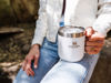 Picture of Stanley Stay Hot Camp Mug - Durable 18/8 Stainless Steel Insulated Mug - Splash-Free Tritan™ Drink-Thru Lid - 12 OZ - Ash 2.0