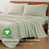Picture of LANE LINEN Bedsheets King Size Bed - 4Pc 100% Organic Cotton King Bed Sheet Set, Soft Cooling Sheets King Size, Hotel Luxury Bed Sheets, 15" King Size Fitted Sheet, Oeko Tex Sheets - Mineral