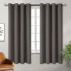 Picture of BGment Blackout Curtains for Bedroom - Grommet Thermal Insulated Room Darkening Curtains for Living Room, Set of 2 Panels, Each 46 x 63 Inch, Grey