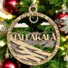Picture of Haleakala National Park "House of the Sun" Scene, 3" Laser Cut Wood Ornament - Handmade Christmas Decor, Small Business USA Made