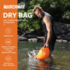 Picture of MARCHWAY Floating Waterproof Dry Bag Backpack 5L/10L/20L/30L/40L, Roll Top Sack Keeps Gear Dry for Kayaking, Rafting, Boating, Swimming, Camping, Hiking, Beach, Fishing (Deep Orange, 20L)