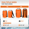 Picture of MARCHWAY Floating Waterproof Dry Bag Backpack 5L/10L/20L/30L/40L, Roll Top Sack Keeps Gear Dry for Kayaking, Rafting, Boating, Swimming, Camping, Hiking, Beach, Fishing (Deep Orange, 20L)
