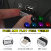 Picture of Augeny 6 PCS USB LED Car Interior Atmosphere Lamp, Plug-in USB Decor Night Light, Portable Auto Ambient Lighting Kit, Universal Vehicle Interior Accessories for Most Cars (6 Colors)