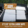 Picture of Air Jungles 3in1 Leather Cleaner Wipes 70 Count (Pack of 3), Extra Large 8" x 10" Size Leather Clean Condition Protect Wipes for Vinyl and Leather Apparel Furniture Auto Car Interior Shoes Boots Bags