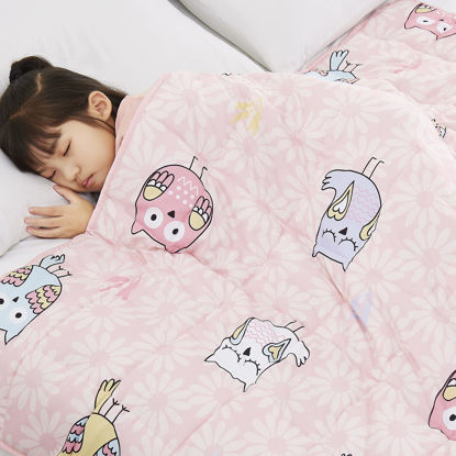 Picture of Topcee Weighted Blanket (7lbs 40"x60") Heavy Blanket, Weighted Blanket Cooling Blanket for Sleeping Perfect for 40-60 lbs,Throw Size Breathable Blanket with Premium Glass Bead