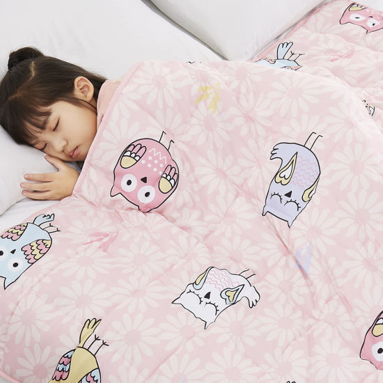 Picture of Topcee Weighted Blanket (7lbs 40"x60") Heavy Blanket, Weighted Blanket Cooling Blanket for Sleeping Perfect for 40-60 lbs,Throw Size Breathable Blanket with Premium Glass Bead