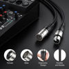 Picture of EBXYA XLR Cable 150ft - Premium Balanced Microphone Cable with 3-Pin XLR Male to Female Mic Speaker Cable, Black