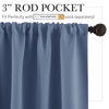 Picture of RYB HOME RV Curtains for Camper Windows - Soft Thermal Insulated Small Window Curtain Tiers for Cafe Kitchen Bedroom Basement Glass Door Window, W 42 x L 30 inches, Stone Blue, 2 Panels