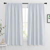 Picture of RYB HOME Blackout Curtains 63 inches Long - Energy Saving Insulation Large Window Curtain Blinds for Bedroom Living Room Dining Basement Home Office, W 62 x L 63 per Panel, Greyish White, 2 Pcs