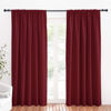 Picture of RYB HOME Large Curtains for Living Room 84 inches Length, Blackout Privacy Room Divider Curtains for Doorway Closet Storage Room Patio Door Bay Window, W 70 x L 84, Burgundy Red, 2 Panels