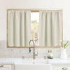 Picture of RYB HOME RV Camper Door Window Curtains -Blackout Privacy Curtains & Drapes for Bathroom Bedroom Kitchen Portable Travel Trailer Small Window Decor, W 34 x L 24, Beige, 2 Panels