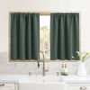 Picture of RYB HOME RV Camper Door Window Curtains -Blackout Privacy Curtains & Drapes for Bathroom Bedroom Kitchen Portable Travel Trailer Small Window Decor, W 34 x L 24, Dark Green, 2 Panels