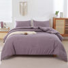 Picture of ROSGONIA Dusty Purple Comforter Set Queen, 3pcs (1 Boho Comforter & 2 Pillowcases) All Season Bedding Lightweight Bedspread Blanket Quilt Bed