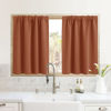 Picture of RYB HOME RV Camper Door Window Curtains -Blackout Privacy Curtains & Drapes for Bathroom Bedroom Kitchen Portable Travel Trailer Small Window Decor, W 34 x L 24, Burnt Orange, 2 Panels