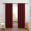 Picture of RYB HOME Blackout Curtains 84 inches Long 2 Panels Set for Living Room, Thermal Insulating Privacy Curtains & Drapes for Doorway Temporary Door Alternative Accordion Door, W 42 x L 84, Burgundy Red