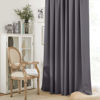 Picture of RYB HOME Grey Curtains Extra Long, Thermal Insulated Curtain Panels for Kitchen, Rod Pocket Room Darkening Privacy Large Window Curtains for Sliding Door, Grey, W52 x L120 inches, 2 Panels Set