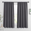 Picture of RYB HOME Blackout Curtains 63 inches Long - Energy Saving Insulation Large Window Curtain Blinds for Bedroom Living Room Dining Basement Home Office, W 62 x L 63 per Panel, Grey, 2 Pcs