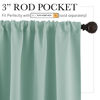 Picture of RYB HOME Rod Pocket Blackout Curtains for Living Room, Thermal Insulated Noise Reducing Window Drapes Room Darkening Shades for Bedroom Studio, 42 x 72 inch, 2 Panels Package, Aqua