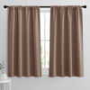Picture of RYB HOME Blackout Curtains 63 inches Long - Energy Saving Insulation Large Window Curtain Blinds for Bedroom Living Room Dining Basement Home Office, W 62 x L 63 per Panel, Mocha, 2 Pcs