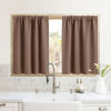 Picture of RYB HOME RV Camper Door Window Curtains -Blackout Privacy Curtains & Drapes for Bathroom Bedroom Kitchen Portable Travel Trailer Small Window Decor, W 34 x L 24, Mocha, 2 Panels