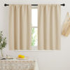Picture of RYB HOME Dorm Curtains Room Darkening, 45 inch Length Privacy Window Treatment Thermal Insulated Covers for Shortage Room Studio Nursery, W34 x L45 inch, 2 Panels, Biscotti Beige