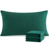 Picture of NTBAY King Pillowcase Set - 2 Pack Brushed Microfiber 20x40 Pillowcases - Soft, Wrinkle-Free, Fade-Resistant, Stain-Resistant, Dark Green Pillowcases with Envelope Closure - 20x40 Inches, Dark Green