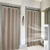Picture of RYB HOME Room Darkening Curtains for Bedroom, Thermal Insulated Noise Reducing Window Drapes Farmhouse Decor for Living Room Dining Room, W42 x L84 inch, 2 Panels, Sand