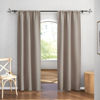 Picture of RYB HOME Room Darkening Curtains for Bedroom, Thermal Insulated Noise Reducing Window Drapes Farmhouse Decor for Living Room Dining Room, W42 x L84 inch, 2 Panels, Sand