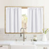 Picture of RYB HOME RV Camper Door Window Curtains -Blackout Privacy Curtains & Drapes for Bathroom Bedroom Kitchen Portable Travel Trailer Small Window Decor, W 34 x L 24, Pure White, 2 Panels