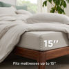 Picture of Bedsure Full Duvet Cover Set with Fitted Sheet - Soft Double Brushed Linen Bedding Duvet Cover Set, 4 Pieces, Includes 1 Duvet Cover, 1 Fitted Sheet, 2 Pillow Shams, NO Comforter
