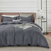 Picture of Bedsure Dark Grey Duvet Cover California King Size - Soft Double Brushed Duvet Cover for Kids with Zipper Closure, 3 Pieces, Includes 1 Duvet Cover (104"x98") & 2 Pillow Shams, NO Comforter